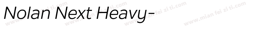 Nolan Next Heavy字体转换
